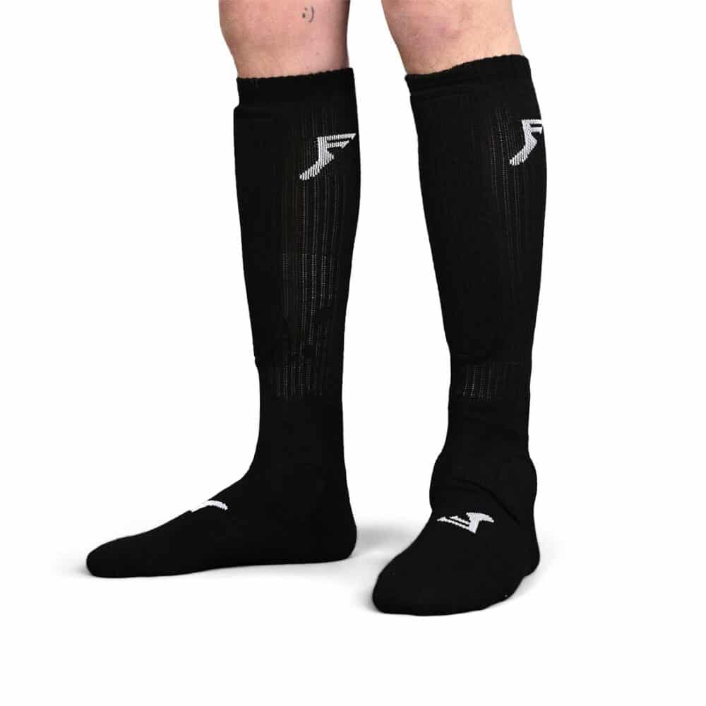 Footprint Painkiller Shin Knee-High Socks - Black