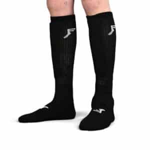 Footprint Painkiller Shin Knee-High Socks - Black
