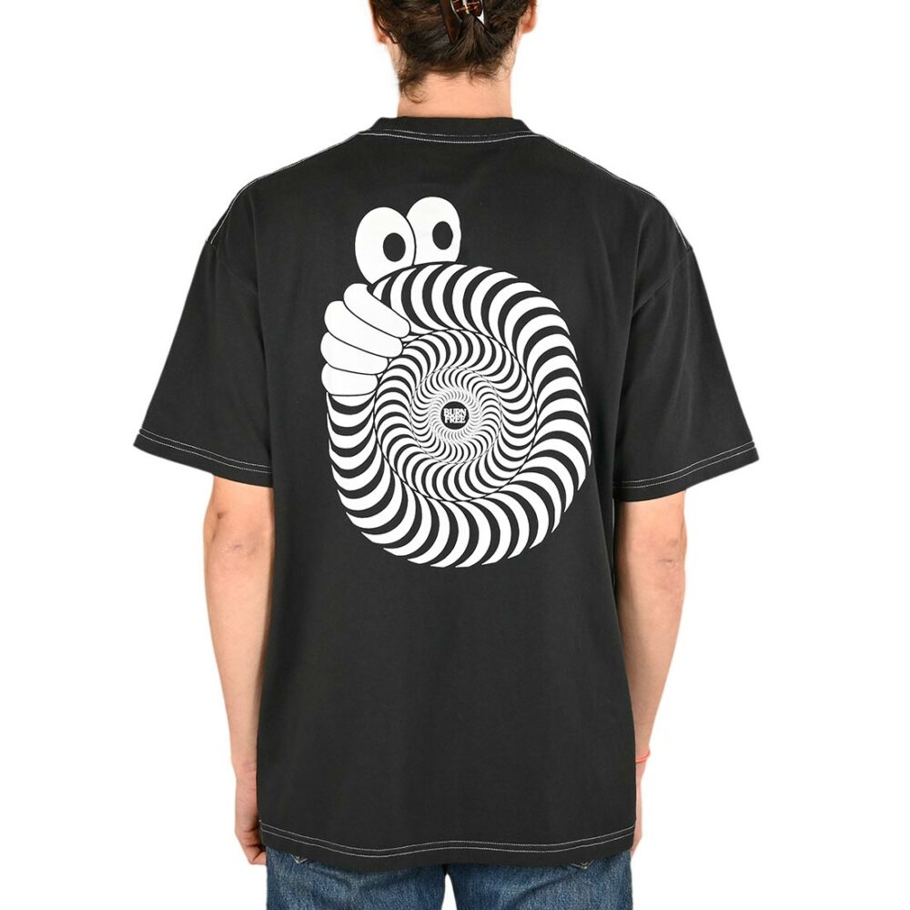 Last Resort x Spitfire Swirl S/S T-Shirt - Black