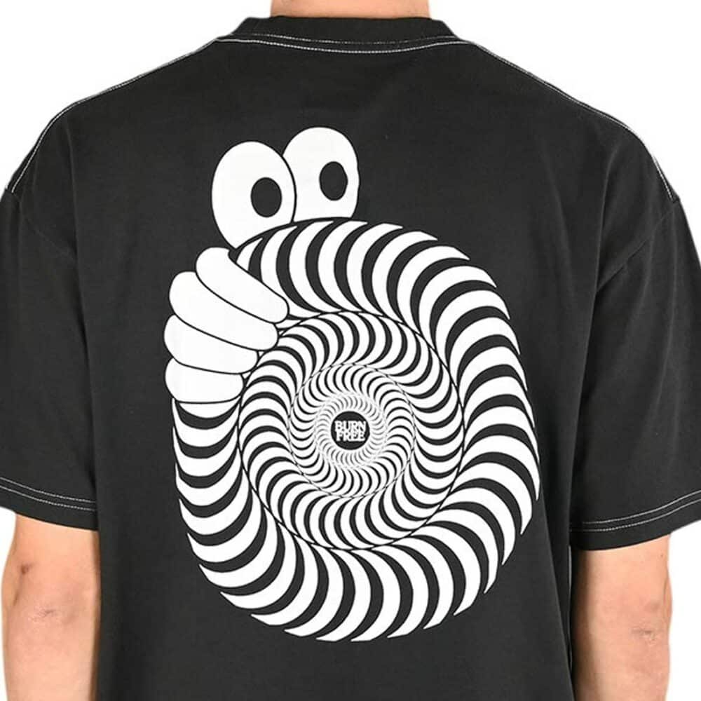 Last Resort x Spitfire Swirl S/S T-Shirt - Black