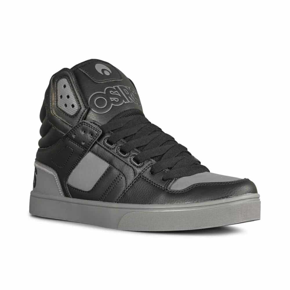 Osiris Clone High Top Shoes - Black/Grey/Grey