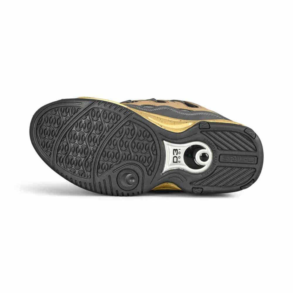 Osiris D3 2001 Skate Shoes - Charcoal/Gold/Black