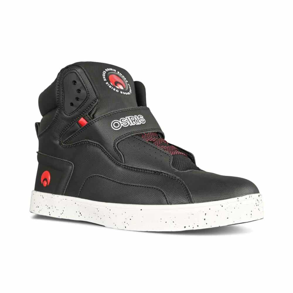 Osiris Rize Ultra High-Top Shoes – Black/Red/Spec