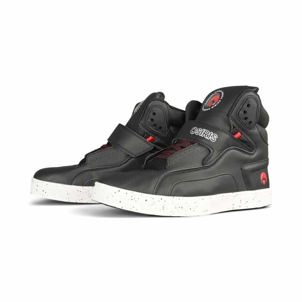 Osiris Rize Ultra High-Top Shoes – Black/Red/Spec