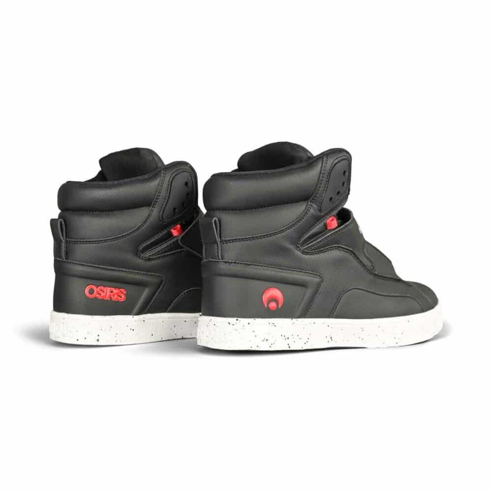 Osiris Rize Ultra High-Top Shoes – Black/Red/Spec