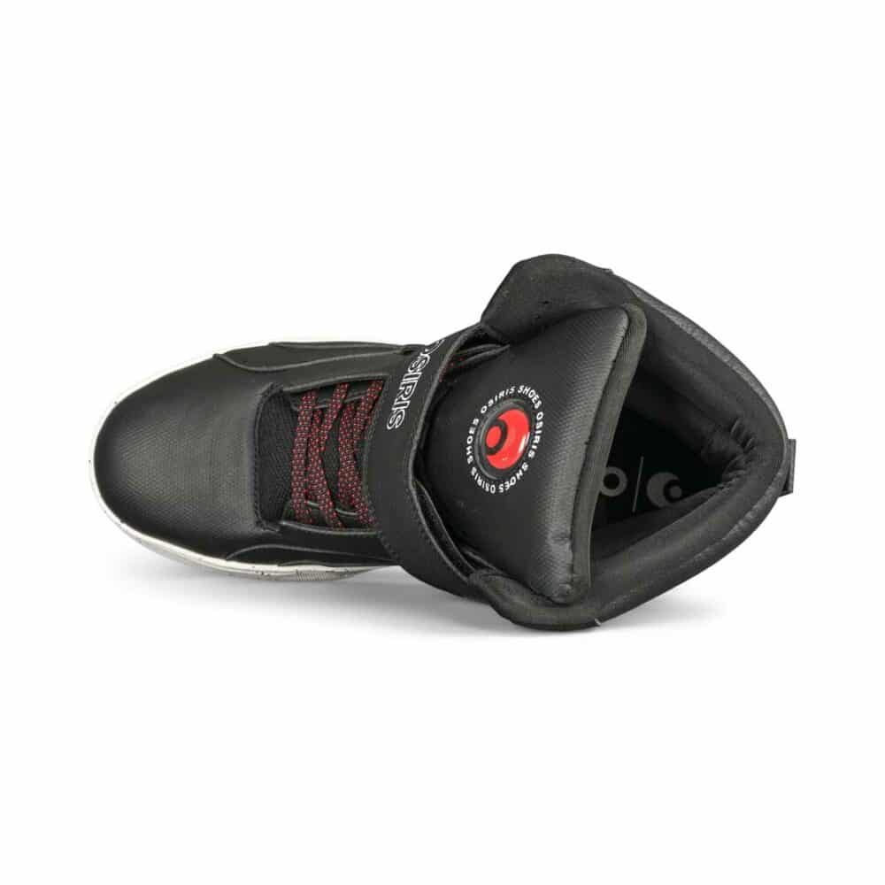 Osiris Rize Ultra High-Top Shoes – Black/Red/Spec