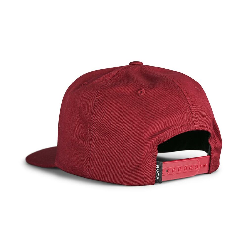 RVCA VA Patch Snapback Cap - Burgundy