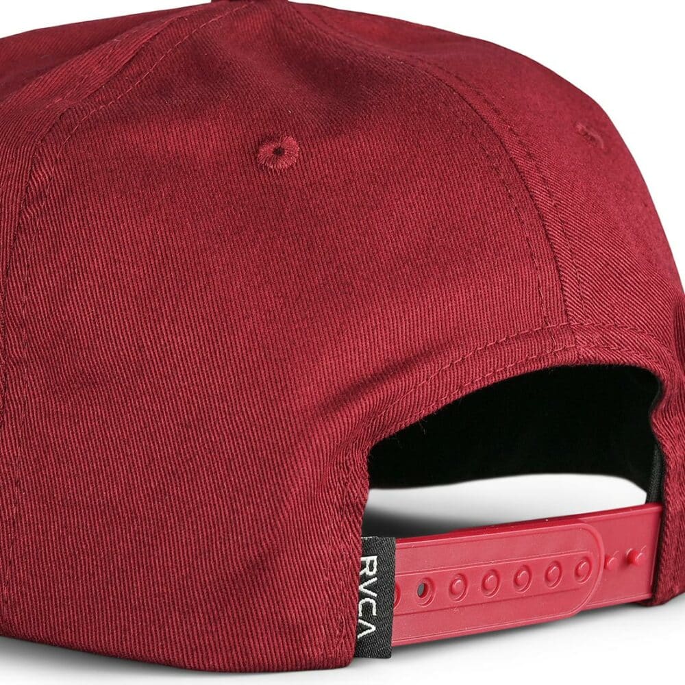 RVCA VA Patch Snapback Cap - Burgundy