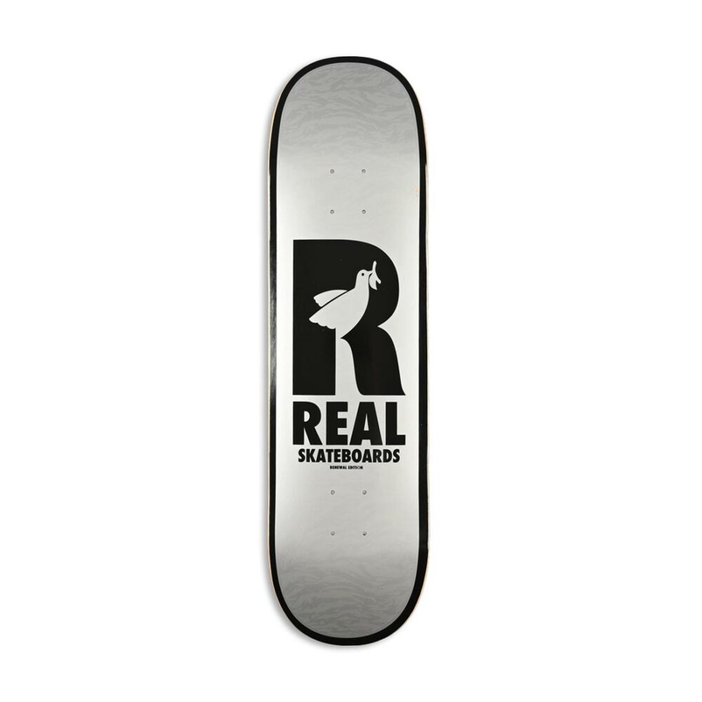 Real Renewal Doves 8.25" Skateboard Deck - Grey