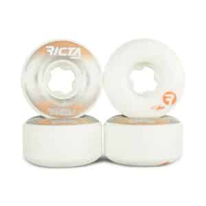 Ricta Asta Geo Naturals Slim 101a 52mm Skateboard Wheels – White/Brown
