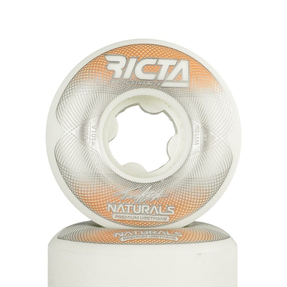 Ricta Asta Geo Naturals Slim 99a 52mm Skateboard Wheels – White/Brown