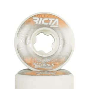 Ricta Asta Geo Naturals Slim 101a 52mm Skateboard Wheels – White/Brown