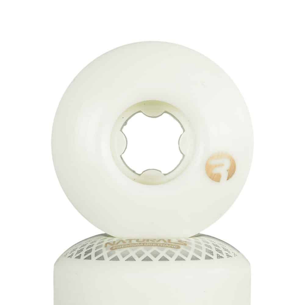 Ricta Reflective Naturals Round 99a 53mm Skateboard Wheels - White