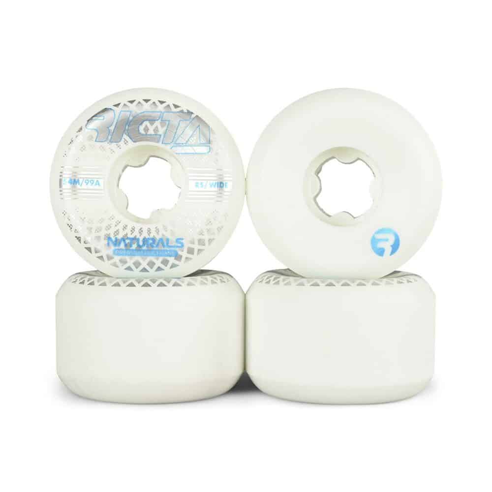 Ricta Reflective Naturals Wide 99a 54mm Skateboard Wheels - White