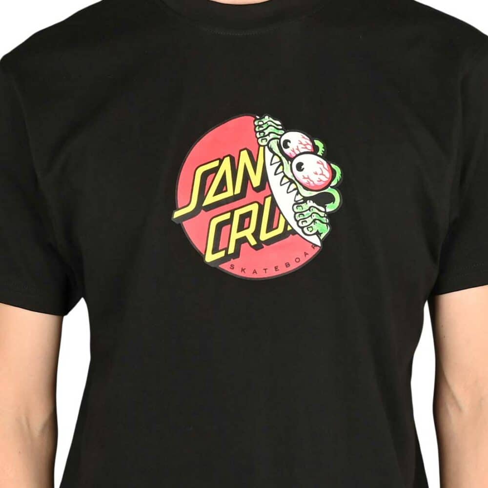 Santa Cruz Beware Dot S/S T-Shirt - Black
