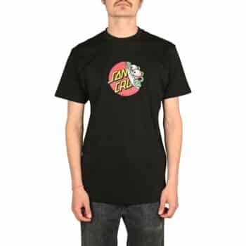 Santa Cruz Beware Dot S/S T-Shirt - Black