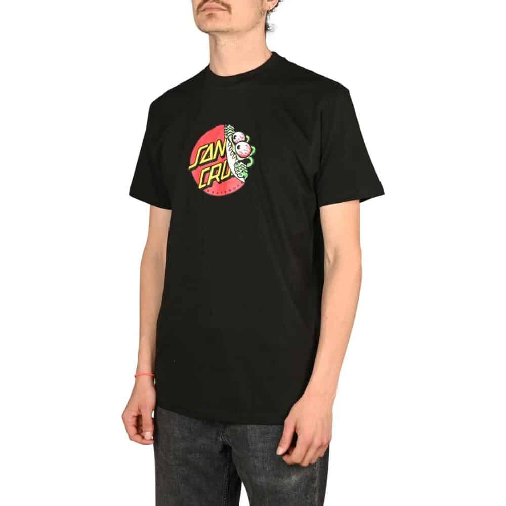 Santa Cruz Beware Dot S/S T-Shirt - Black