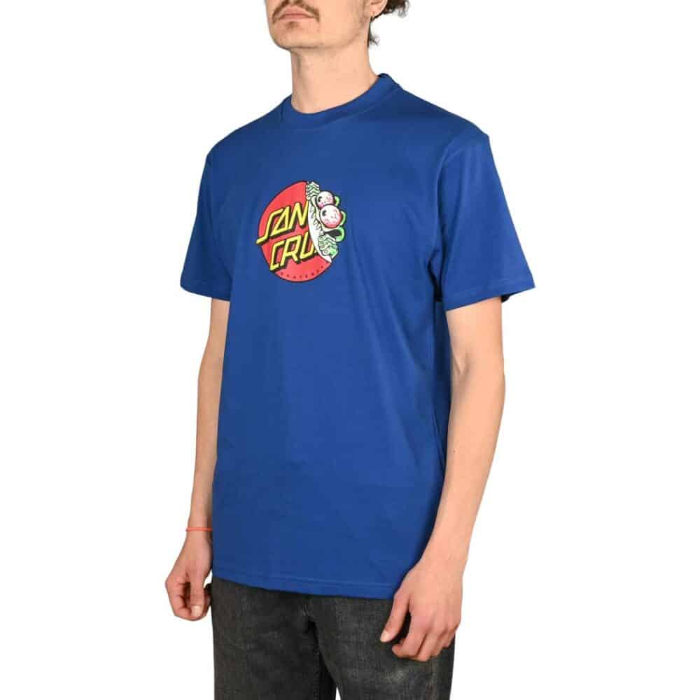 Santa Cruz Beware Dot S/S T-Shirt - Cobalt