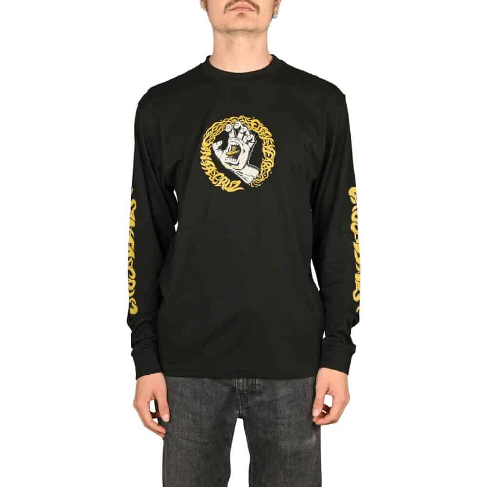 Santa Cruz Screaming 50 L/S T-Shirt - Black