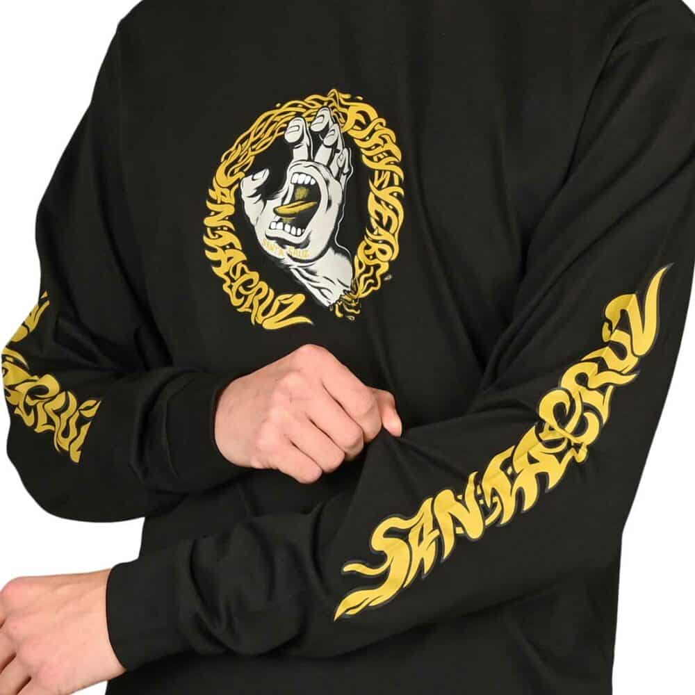 Santa Cruz Screaming 50 L/S T-Shirt - Black