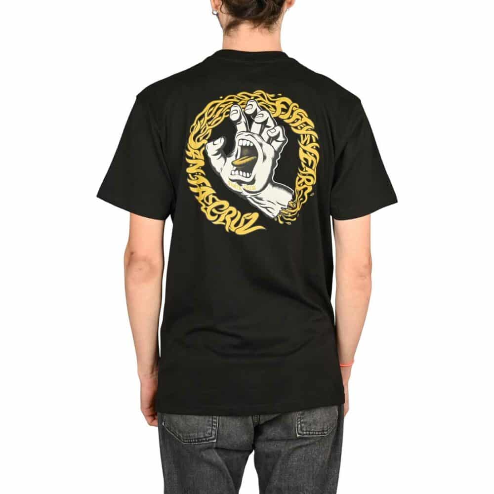 Santa Cruz Screaming 50 S/S T-Shirt - Black