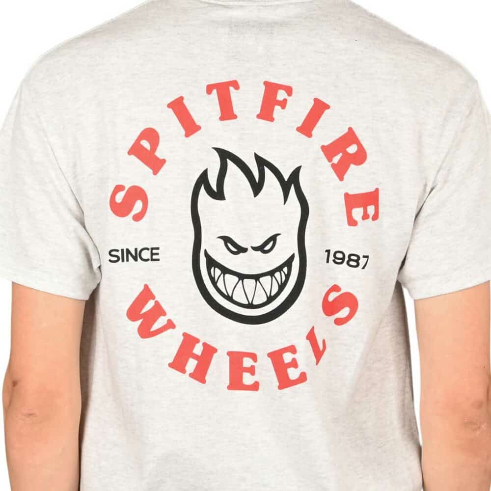 Spitfire Bighead Classic S/S T-Shirt - Ash/Red/Black