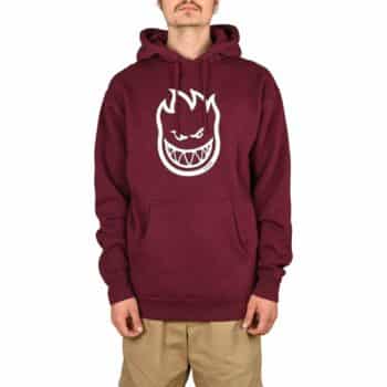 Spitfire Bighead Pullover Hoodie - Maroon/White