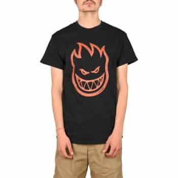 Spitfire Bighead S/S T-Shirt - Black/Burnt Orange