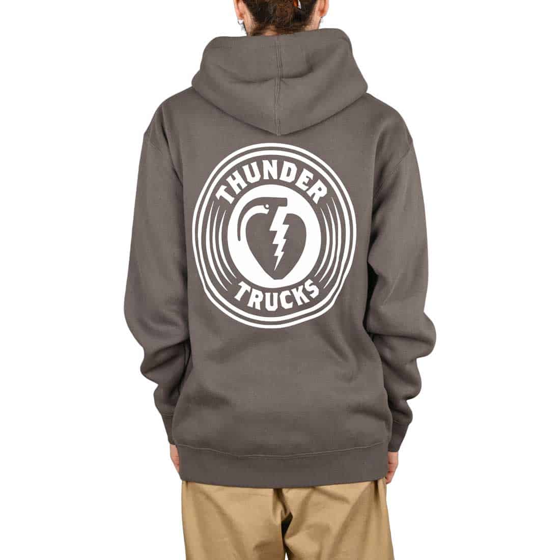 Thunder Charged Grenade Pullover Hoodie - Charcoal/White