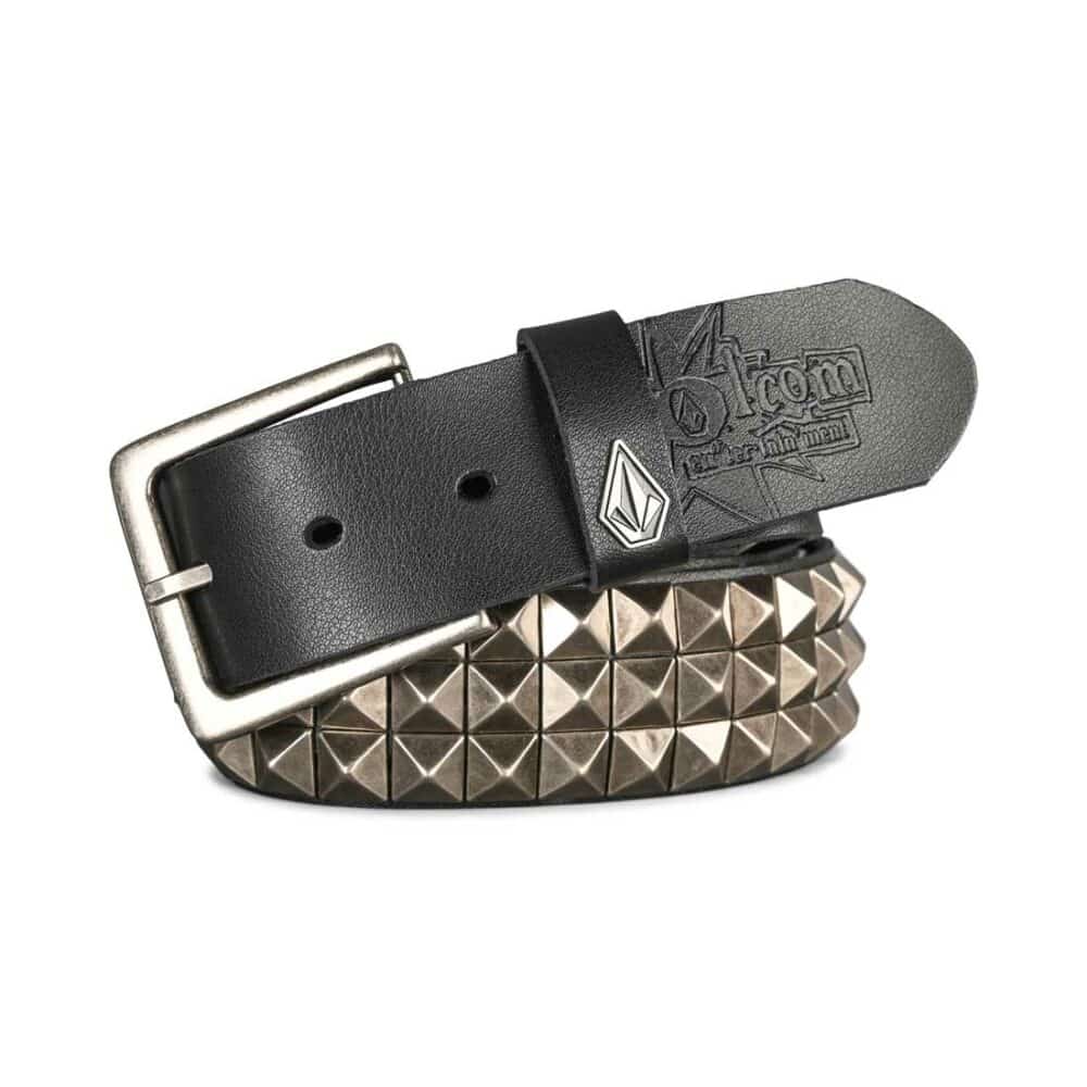 Volcom V Ent Leather Studded Belt - Black (Copy)