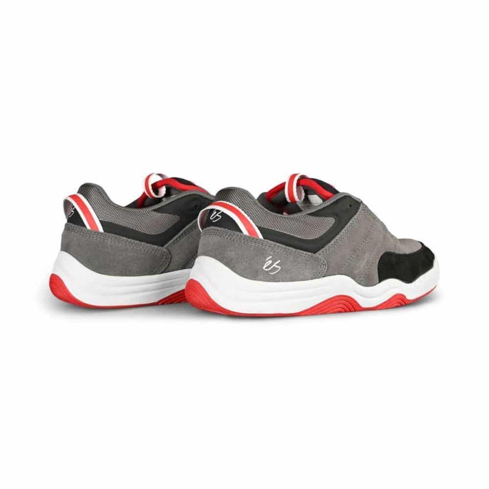 eS TJ Rogers Evant Skate Shoes - Grey/Black/Red