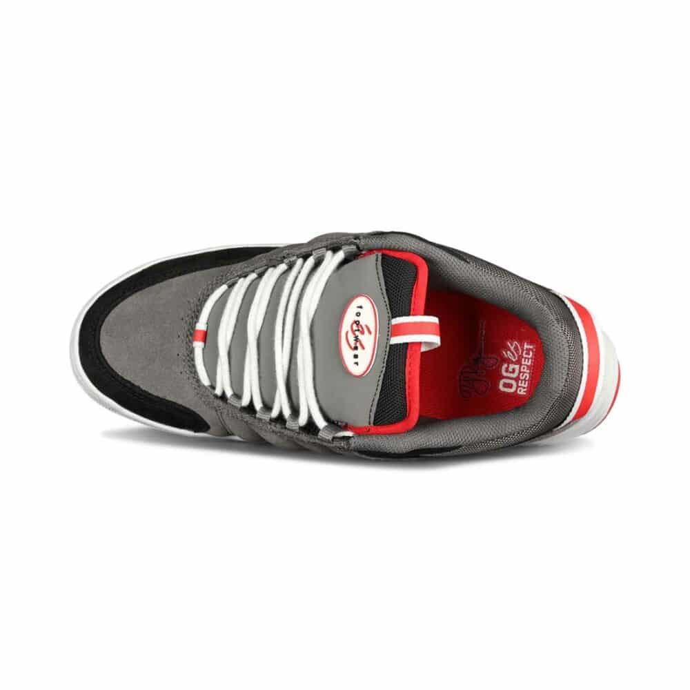 eS TJ Rogers Evant Skate Shoes - Grey/Black/Red