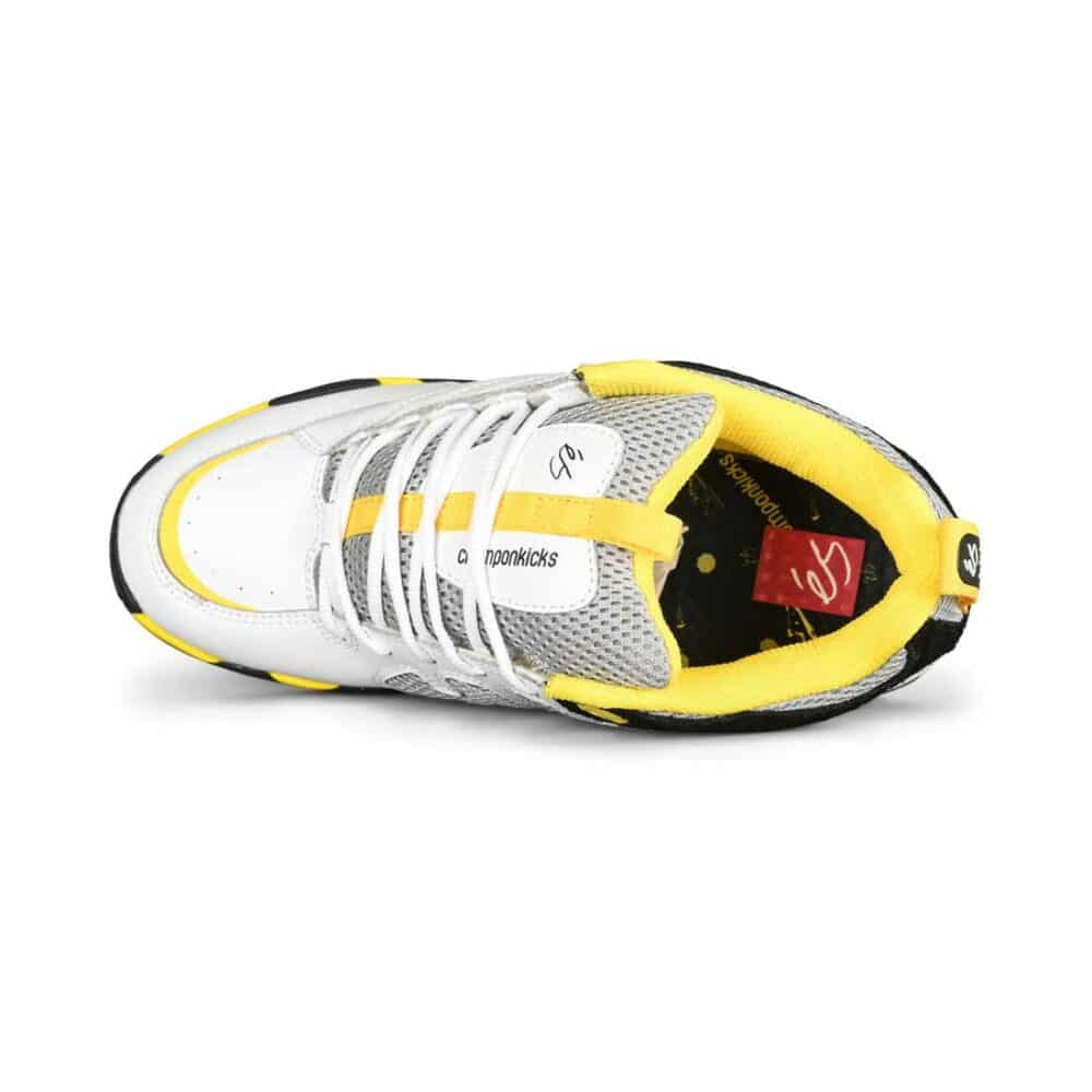 eS Tribo x Vireo x Chomp On Kicks Skate Shoes - White/Black/Yellow