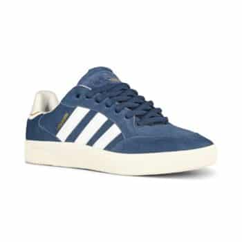 Adidas Tyshawn Low Skate Shoes - Navy/Cloud White/Chalk White