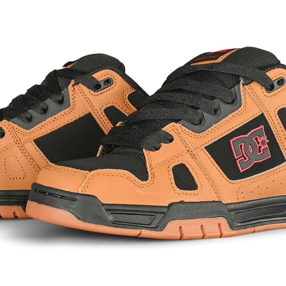 DC Stag Skate Shoes - Black/Wheat