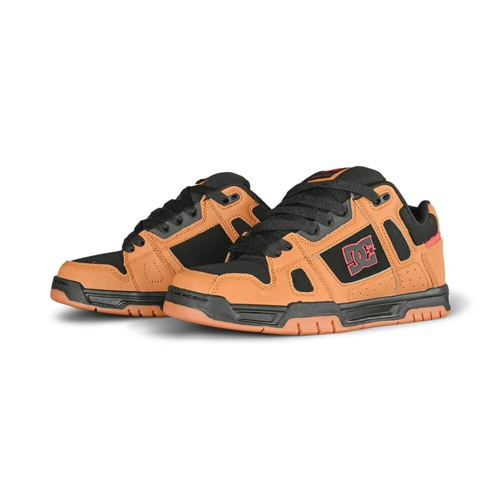 DC Stag Skate Shoes - Black/Wheat