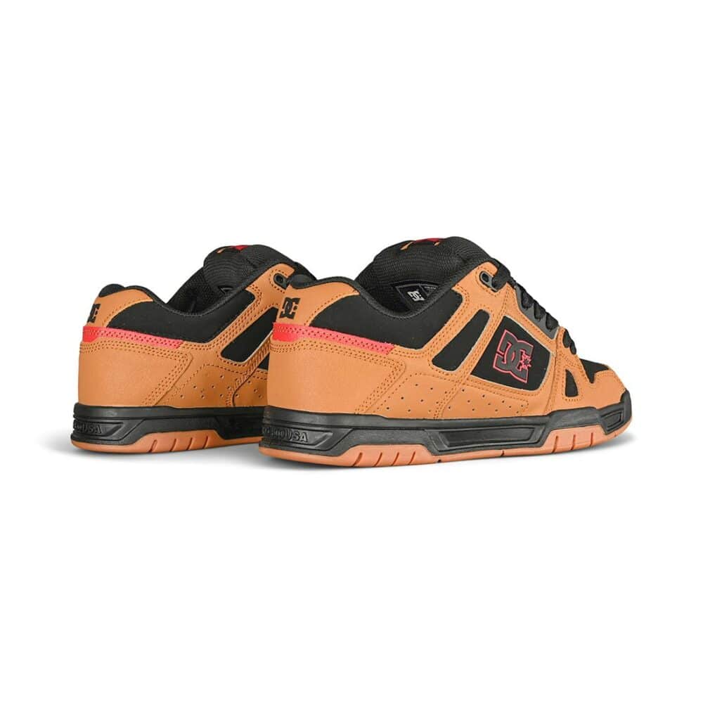 DC Stag Skate Shoes - Black/Wheat