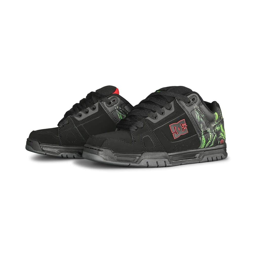 DC x Slayer Stag Skate Shoes - Black/Green/Black
