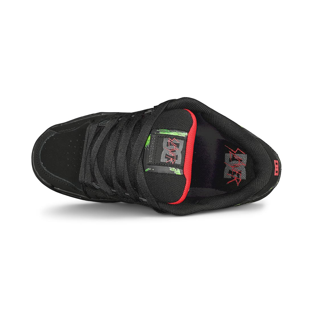 DC x Slayer Stag Skate Shoes - Black/Green/Black | Trucker Caps