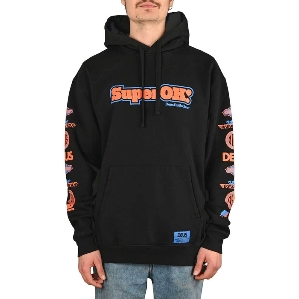 Deus Ex Machina Circuit Pullover Hoodie - Black