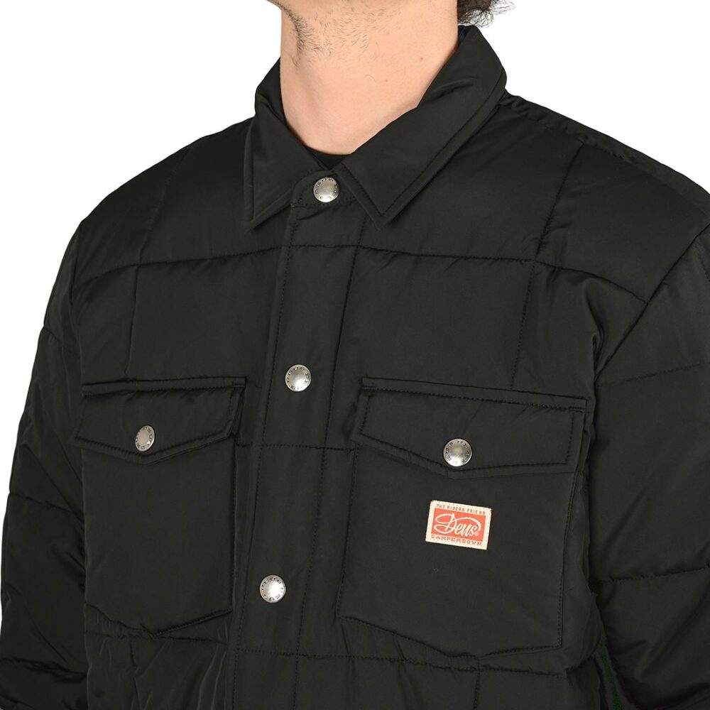 Deus Ex Machina Maxwell Padded Overshirt - Black