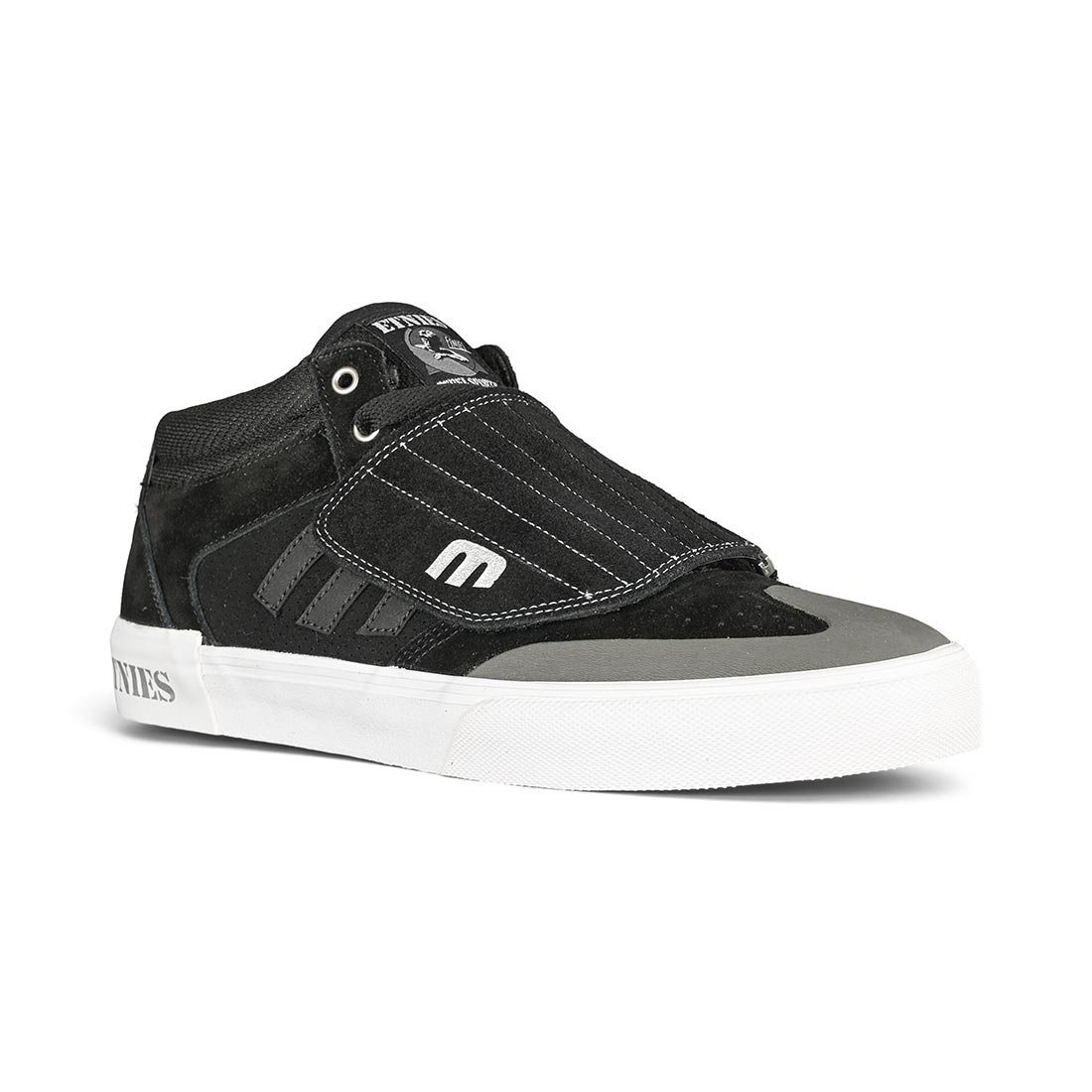 Etnies Andy Anderson Windrow Vulc Mid Skate Shoes - Black/White/Silver