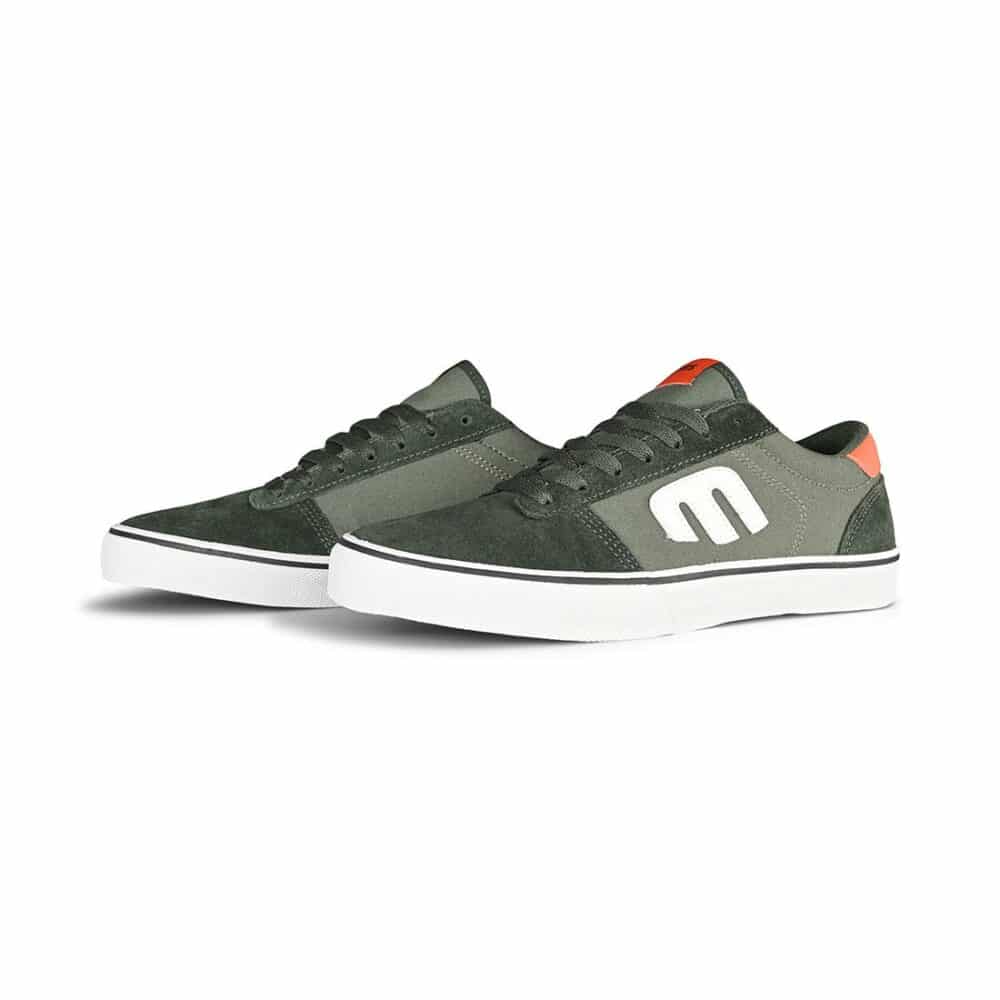 Etnies Calli-Vulc Skate Shoes - Green/Orange