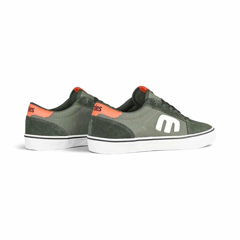 Etnies Calli-Vulc Skate Shoes - Green/Orange