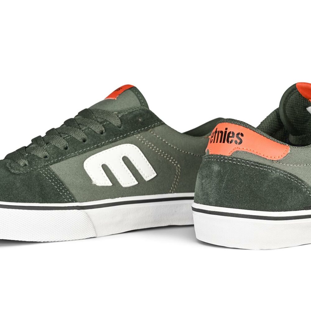 Etnies Calli-Vulc Skate Shoes - Green/Orange