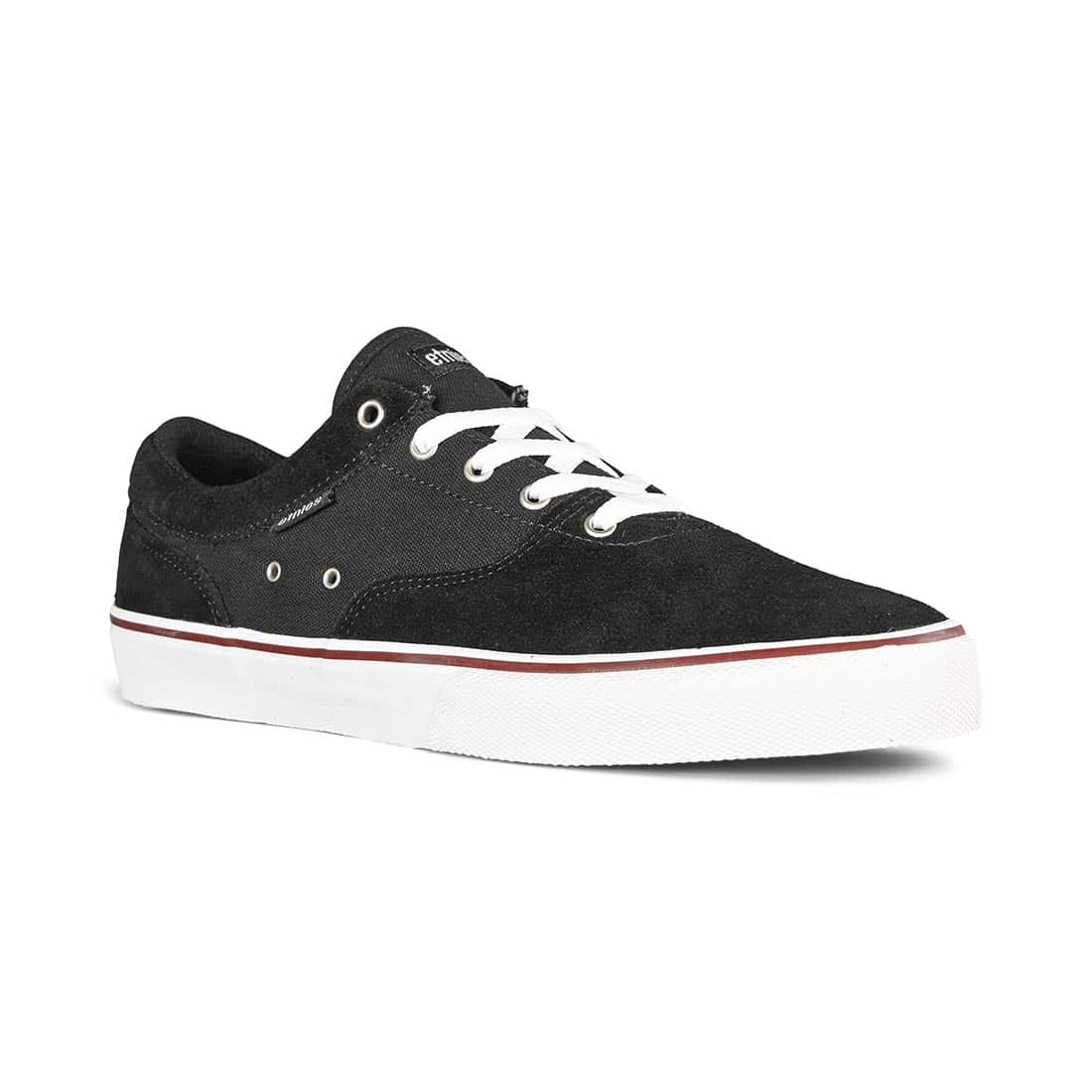 Etnies Factor Skate Shoes - Black/White/Burgundy