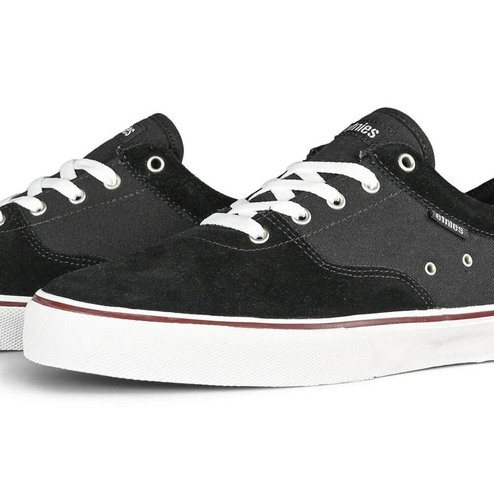 Etnies Factor Skate Shoes - Black/White/Burgundy