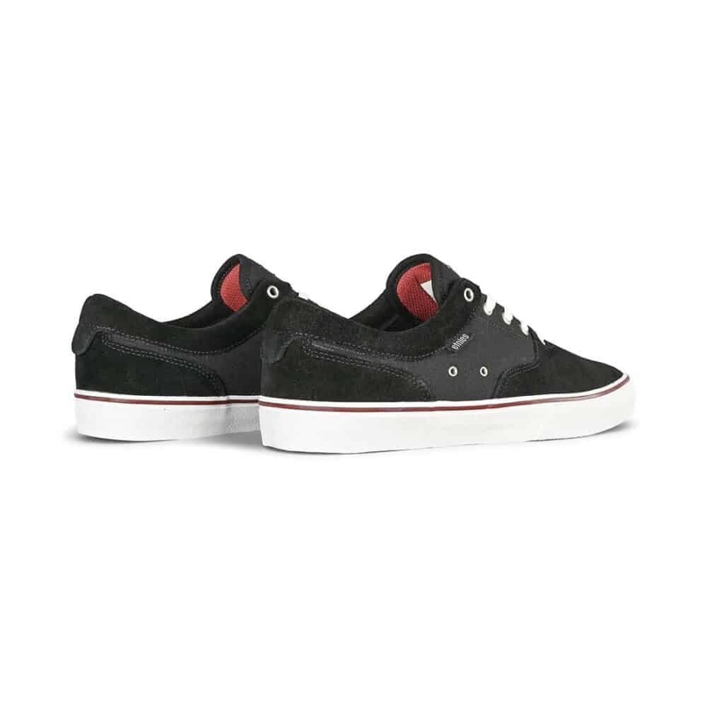 Etnies Factor Skate Shoes - Black/White/Burgundy