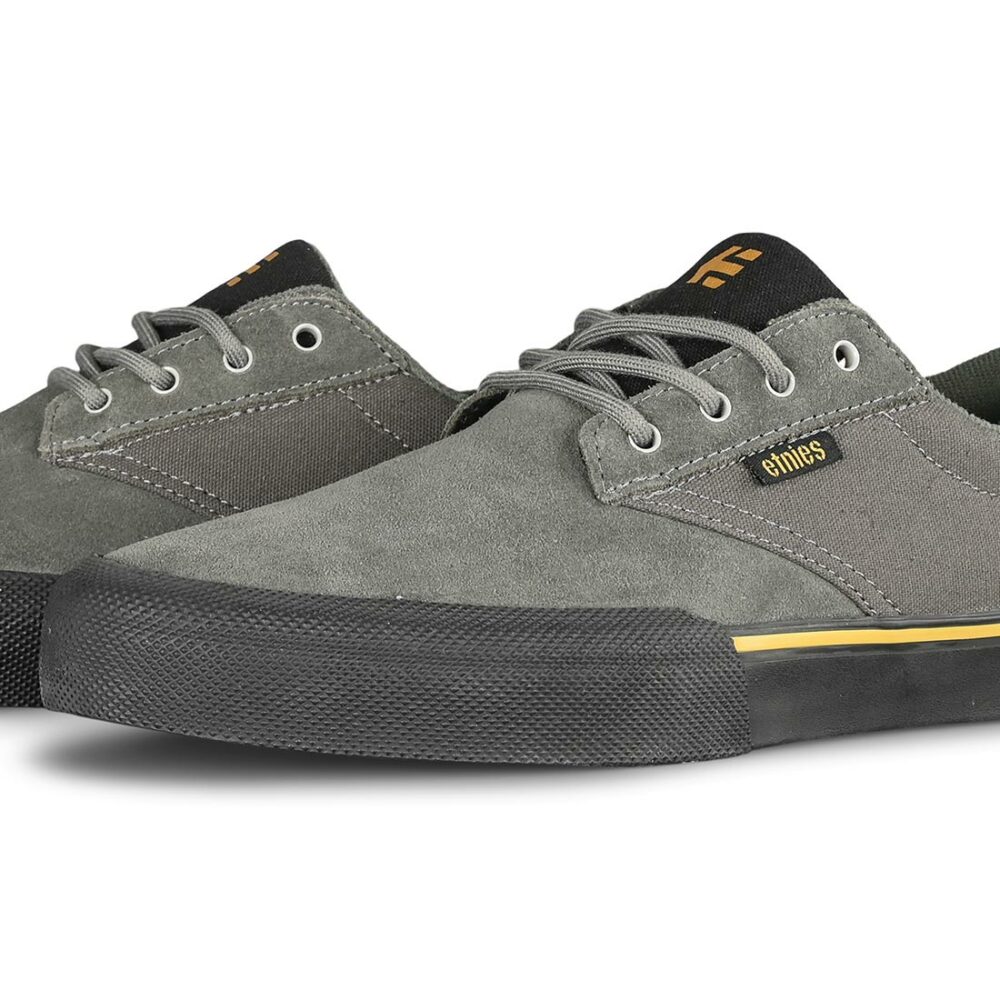 Etnies Jameson Vulc Skate Shoes - Grey/Black/Gold