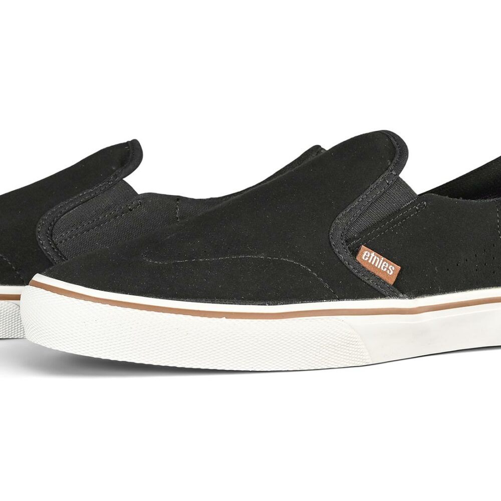 Etnies Marana Slip-On Skate Shoes - Black/White/Gum